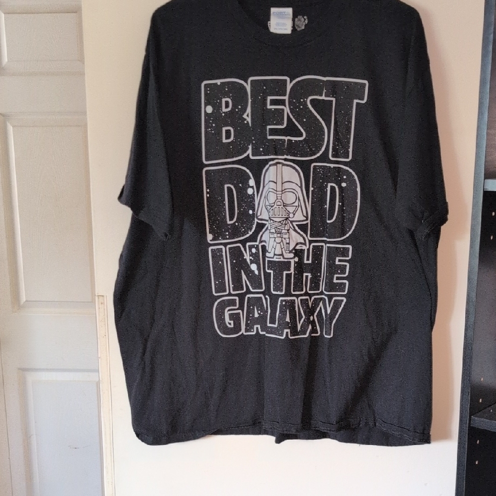 Star Wars Black 'Best Dad in the Galaxy' Tee